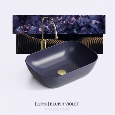 top sale matt black art wash basins bathroom sink in round shape made in China